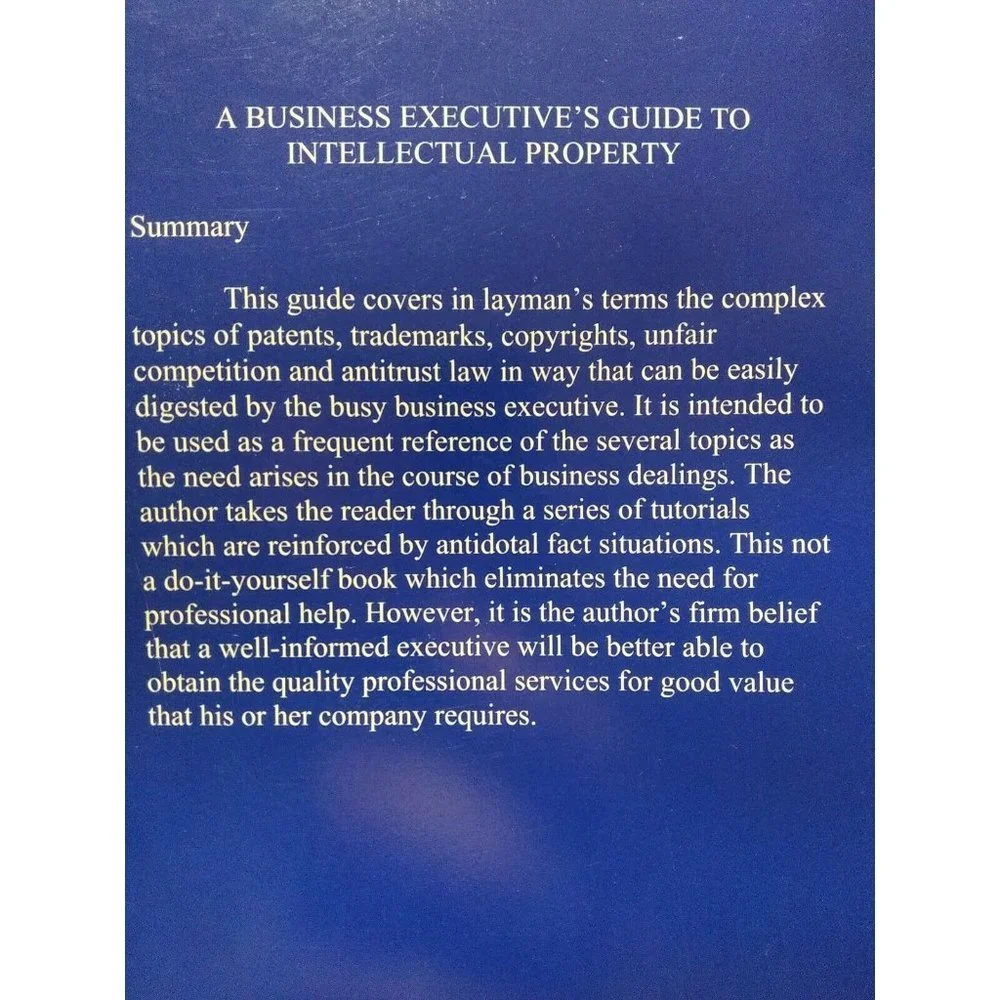 A Business Executive's Guide To Intellectual Property Like New C. Lamont Whitham